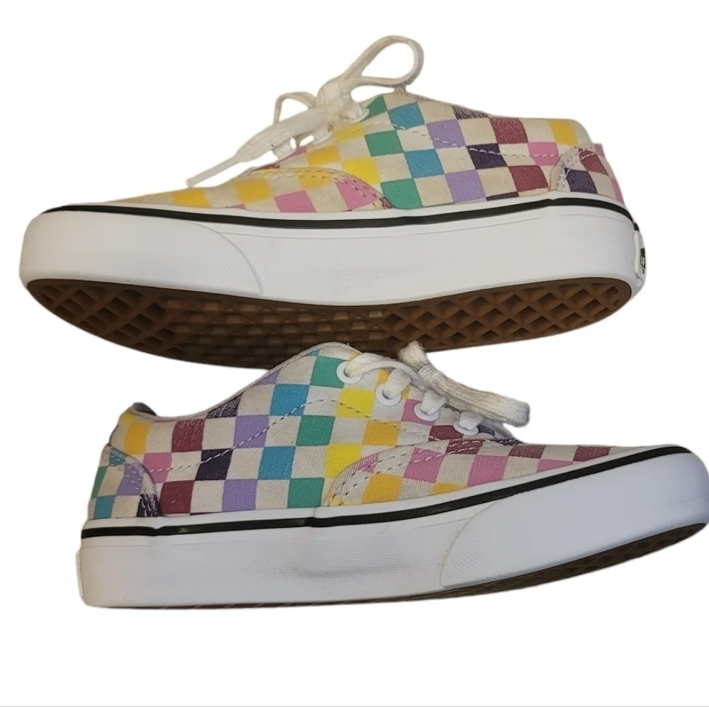 Vans multicolored checked lace-up sneakers